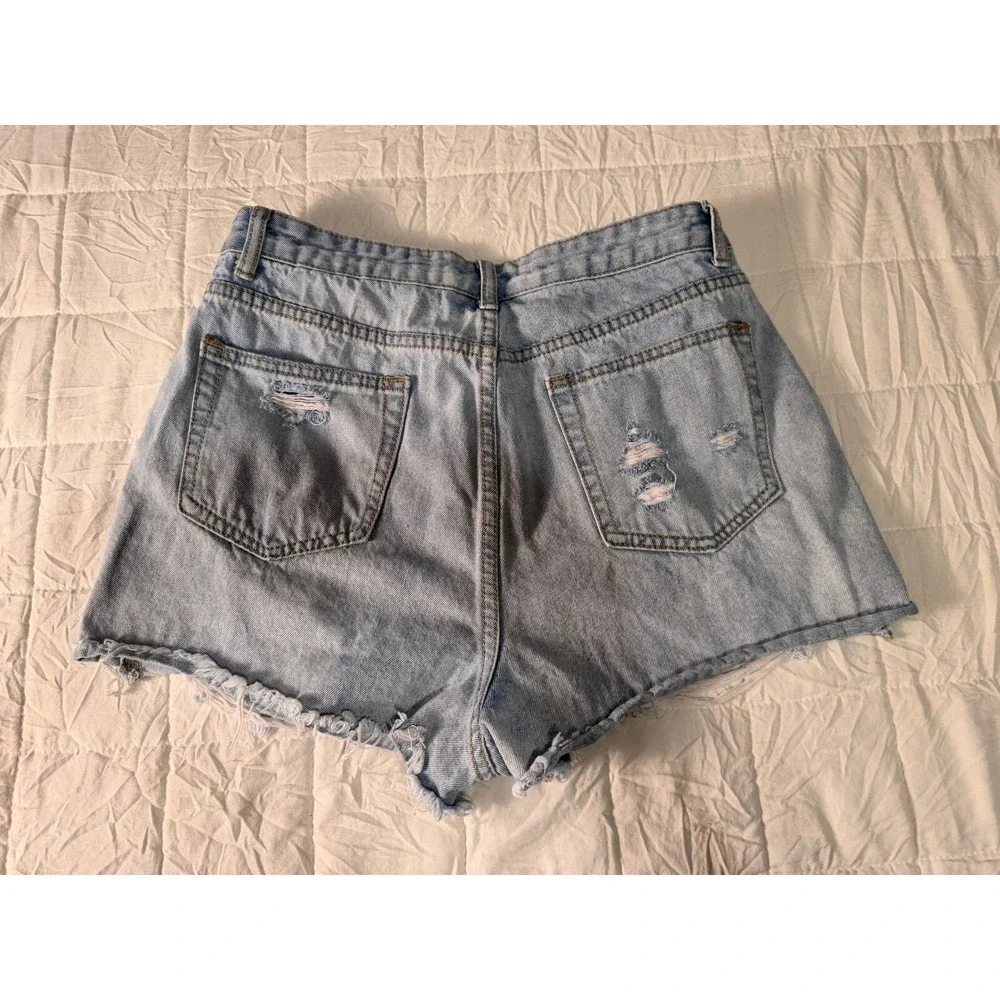 SHEIN distressed denim